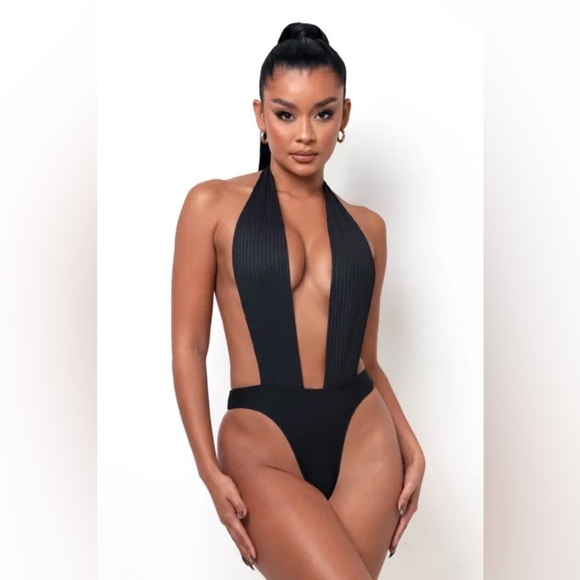 My Outfit Online Jenna Open Back Bodysuit Size Large - Picture 1 of 9